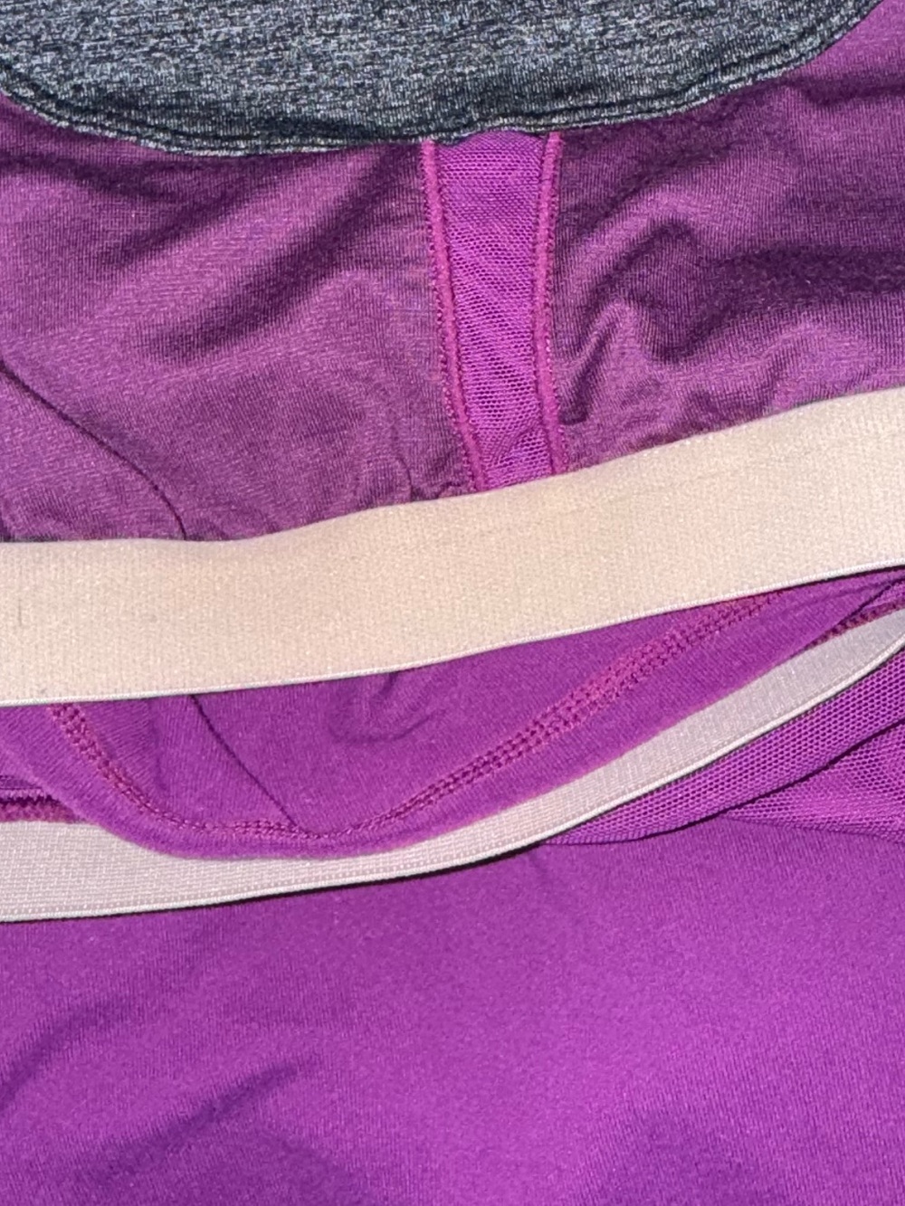 Lululemon Scoop Neck Racerback Tank Top Size 4 Purple Gray Athletic - Picture 8 of 10